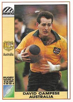 1991 Regina Rugby World Cup #2 David Campese Front